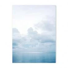 1pc Gift Blue Ocean Waves Beach Canvas Painting Nordic Natural Scenery Print Posters For Modern Living Room Bedroom Wall Arts Home Decor Optional Frame ,Wall Art With Frame - Multicolor - View 21
