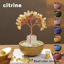 1 件天然水晶树手工树铜线生命小碗花盆底座灵气疗愈矿物标本礼物纪念品父亲父亲礼物 7 月 4 日女士圣诞礼物 - 花盆水晶樹 - 查看 20