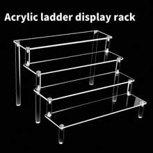 1pc Acrylic Jewelry Display Stand, 1/2/3/4 Tier Jewelry Display Rack, Cosmetics & Perfume Display Shelf, Antique Jewelry Display Stand, Used For Displaying Accessories, Jewelry, Perfume, Makeup And More