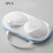 1pc Mesh Bra Wash Bag - Machine Washable, Anti-Deformation Bra And Lingerie Storage Bag With Zipper Closure, Travel & Household Storage Laundry Bag