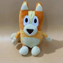 Bluey Jouets en peluche de la famille Bluey et Bingo, chien de dessin animé de 28 cm/11 pouces, animaux en peluche doux, poupées en peluche, cadeaux parfaits pour les anniversaires, très adaptés pour les festivals, les fans et les cadeaux, cadeaux parfaits pour les fêtes et les vacances, jouets de carnaval