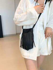 1 chiếc túi điện thoại thời trang cổ điển mini từ tính đóng kín, túi đeo chéo vai trang trí tua rua, nhiều màu sắc để lựa chọn, thích hợp cho các cô gái sử dụng hàng ngày để đi làm, mua sắm và hẹn hò, sự lựa chọn tốt nhất cho quà tặng sinh nhật và quà tặng Giáng sinh - Nhiều màu - Xem 13
