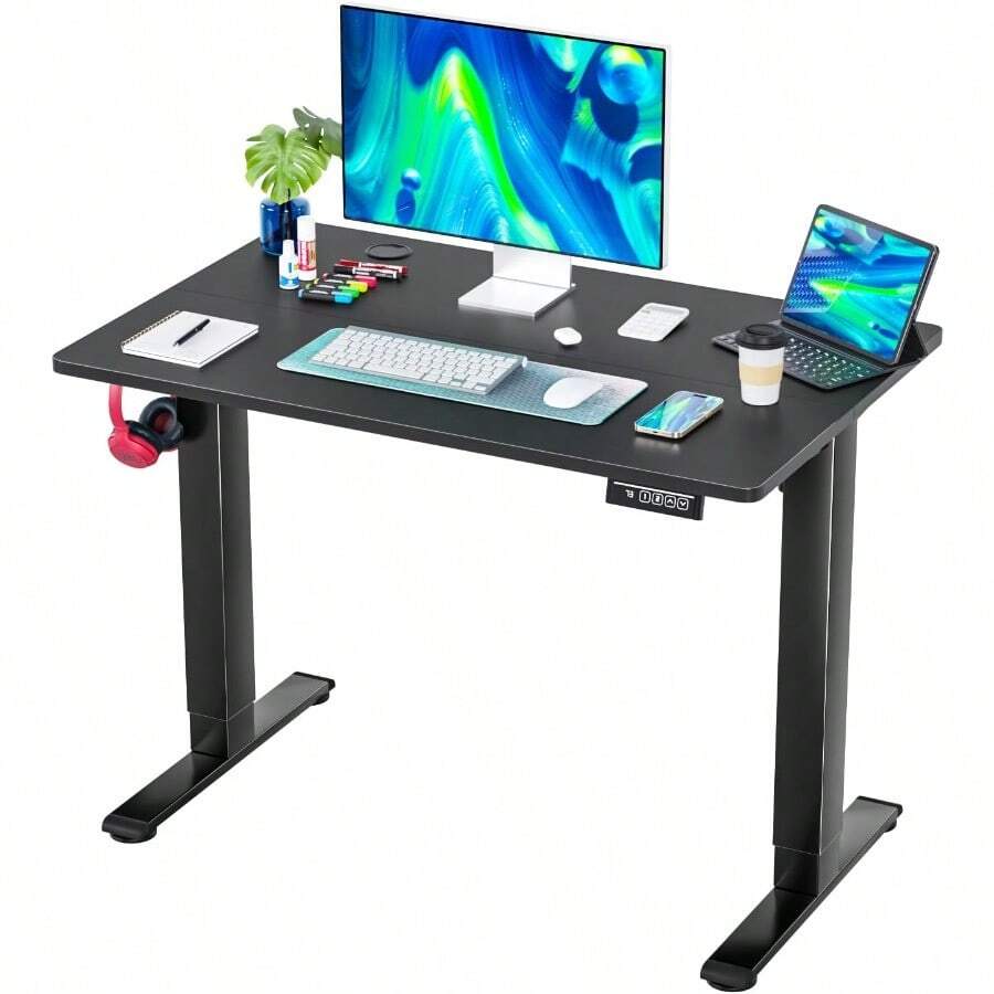 PayLessHere 48 Inch Electric Standing Desk Computer Desk With Large ...
