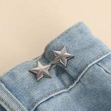1pc/2pcs/4pcs Star Shaped Detachable Buckle No-Sew Waist Cincher For Loose Jeans, Shrink Waistline - Multicolor - View 17