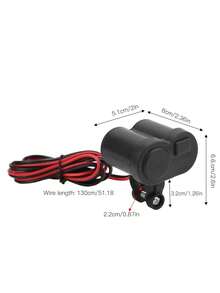 Cargador de motocicleta - Negro - Ver 4