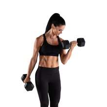 20lb Rubber Hex Dumbbell, Single - 20 Lbs (as Shown) - View 2