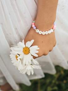 1 pieza Pulsera personalizada de nombre, letra, texto multicolor, regalo de fiesta de cumpleaños de color vibrante, obsequio de vuelta al colegio, pulsera para adolescentes, multiusos, ornamentales, letter, elegante, moderno, acogedor, lindo, adorable, casual, personalizado, personalizada, única, personalizados, regalos ideales para él, Regalos ideales