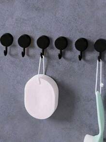 30/20/10/1 Set, No-Drill, No Trace, Colorful Hooks, Hangers, Cute, Strong Adhesive Hooks, Sticky Wall Hooks, Solid Color, Circular Small Hooks