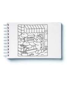 Livro de Colorir s 180Gramatura Capa Dura Caderno de Desenho Pintura Coloring Book