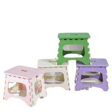 Outdoor Folding Stool Mini Low Stool Portable Plastic Folding Chair Small Stool Thickened Portable Bench