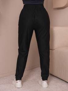 WOMEN'S PANTS, ELASTIC SPORTY - Dark Blue - Ver 2