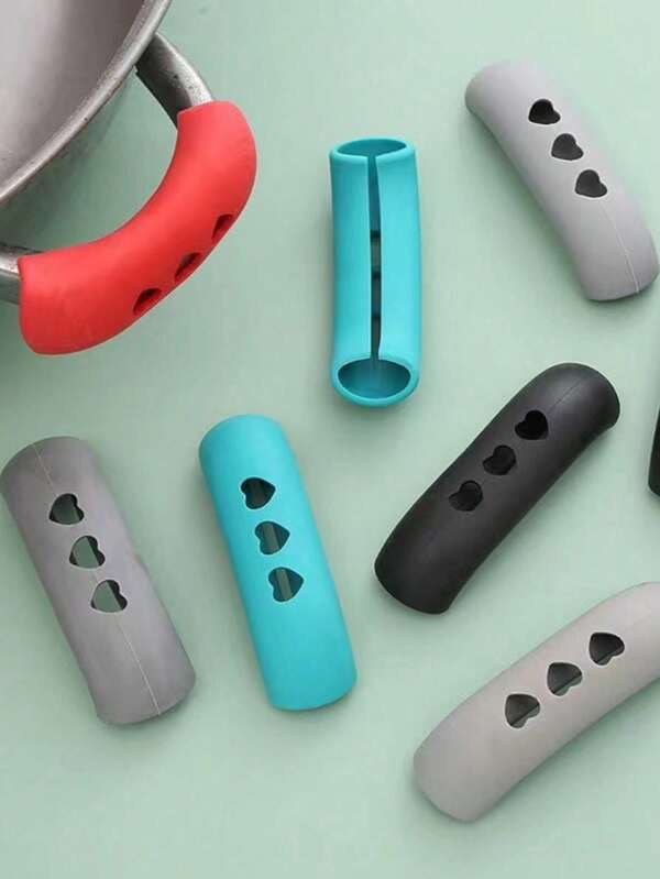 2/8pcs Insulated And Heat-Resistant Pot Cover, Household Pot Handle, Ear Tips, Heat-Resistant And Wear-Resistant Pot Cover, Gloves, Clay Pot, Steamer, Soup Pot Handle