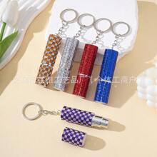 Mini 5ml Diamond-Encrusted Perfume Bottle, Compact, Exquisite, Colorful, Portable, Multi-Functional Keychain, Portable, Press And Spray School Supplies, Back To School