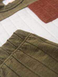 Ame Kids Long Sleeve Blouse With Pocket And Autumn/Winter Pants Set