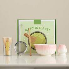 High-Quality Matcha Set! Hammered Matcha Bowl + Matcha Whisk, Traditional Chinese Song Dynasty Tea Ceremony Tools, Japanese Style Tea Utensils, Portable Gift Box Back To School