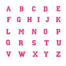 3/26 件 A-Z 3.15 英寸雪尼尔刺绣字母、熨烫补丁、缝制/熨烫装饰数字徽章、服装配饰（用于衣服、夹克、帽子、书籍、背包）、DIY 刺绣补丁 - 彩色 - 查看 203