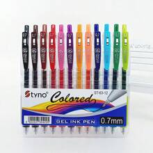 1 pieza Bolígrafo retráctil colorido, pluma para dibujar, diario y arte del estudiante, disponible en 12/8/6/4 colores, pluma de acuarela, pluma para pintar y grafiti en tu diario DIY, bolígrafo de gran capacidad de color, resaltador, útiles escolares, vuelta al cole