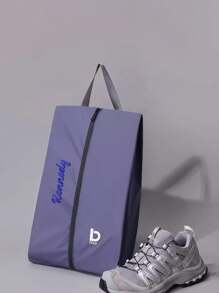 1 pièce Sac de rangement pour chaussures brodé personnalisé, sac de voyage portable grande capacité pour chaussures, housse de voyage et d'affaires pour chaussures, organisateur de chaussures de sport et de pantoufles, étui à chaussures imperméable et anti-poussière, convient à un usage quotidien, excellent cadeau pour la famille, les amis, les mères, les pères, peut être utilisé pour la fête des mères, la fête des pères, la Saint-Valentin, la fête des infirmières, Noël, anniversaire