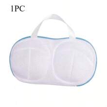 1pc Mesh Bra Wash Bag - Machine Washable, Anti-Deformation Bra And Lingerie Storage Bag With Zipper Closure, Travel & Household Storage Laundry Bag