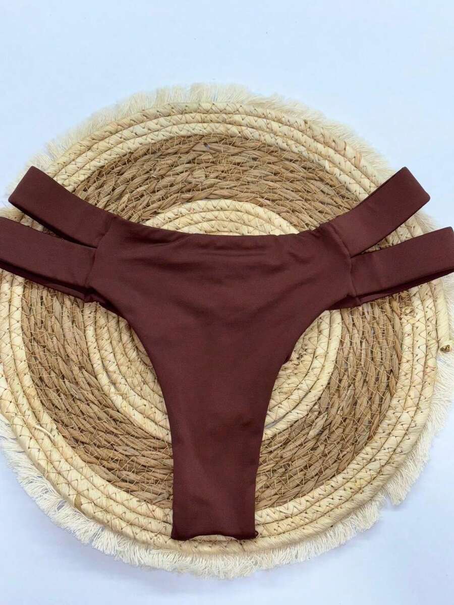 2T Panties Double String Loose Polyamide - 鏽棕色 - 查看 1