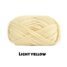 Premium Polyester T-Shirt Fabric Crochet & Knitting Yarn - 1Pc, 100G Each, 30m Length - Ideal For DIY Projects, T-Shirts, Slippers & Baskets, Fabric Strip Handmade Weaving Diy Bag, Shoe, Carpet, Organizing Basket Thread