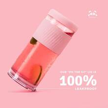 Pandaloo® - Vasos de vidrio con tapas y pajitas de 20 onzas líquidas, tamaño perfecto, taza de café helado, taza de licuado con tapa de bambú y tapa sobre la marcha, vaso de vidrio con pajita (1 - Rapsodia lila y lila - Ver 9