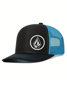 1 Peça Boné de Beisebol de Aba Curva Estampado, Boné Trucker Masculino/Feminino para Esportes ao Ar Livre, Hip Hop Estilizado
