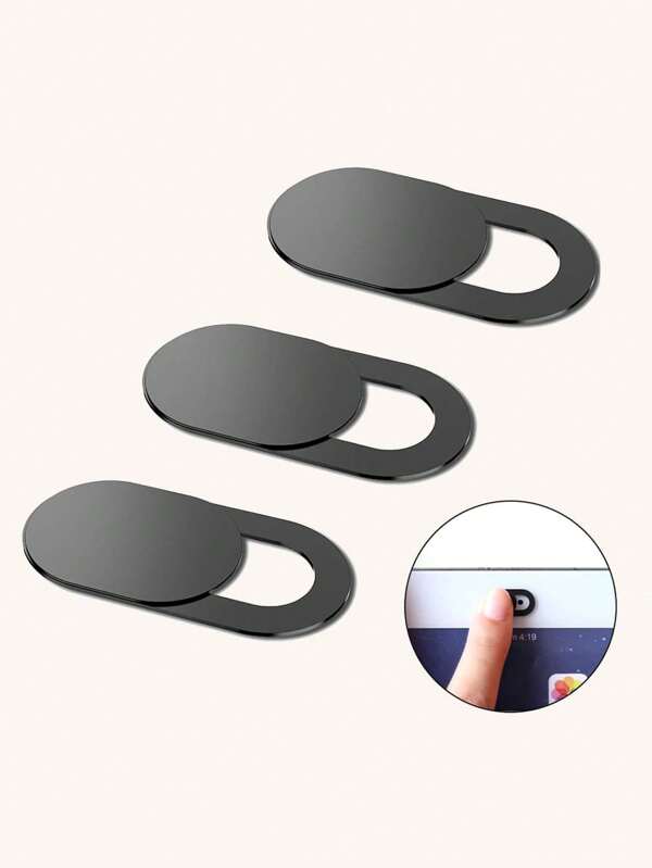 3pcs Camera Cover/Shield/Blocker - Black