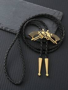 1pc Country Gathering Bolo Tie, Denim Cowboy Bull Head Bolo Tie, Western Style Bull Head Bow Tie, Casual Attire Accessory, Groomsmen Neckwear, Excellent Gift ChoiceMen Necktie - Various Country Western Bolo Ties - View 22