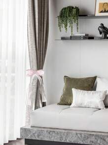 1 قطعة/ 2 قطعة حبل ربط وتنظيم ستائر المنزل، مشابك ستائر ذات زخارف عقدة الفراشة اللؤلؤ المزيف DIY لتثبيت واستنساب الستائر، مناسبة لديكور غرف المعيشة والمكاتب