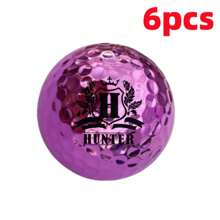 1/3/6/9 balles de golf électroplaquées personnalisées (or, argent, violet, bleu), personnalisation de votre initiale et de votre nom, haute visibilité, équipement de golf durable et précis, structure à double couche de haute qualité, améliore la distance et la précision, idéal pour la pratique et la compétition, cadeau de golf parfait, convient pour la pratique et la compétition