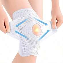 Rodillera elástica presurizada - Rodillera deportiva de spandex para hombres y mujeres -, equipo de fitness y voleibol - Lavar a mano, cierre de puntada para exteriores, deportes, viajes, hogar, oficina, escuela