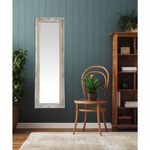 Antique White Ornate Full Length Wall Floor Dressing Mirror - 1 - View 8