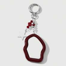 1pc Y2K Style Women's Acrylic Bow, Cloud & Star Shaped Mirror Keychain, Fashion Accessory, Gift For Girlfriend' School Car Accessories Cute Goth