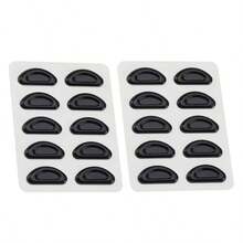 10 对升级版柔软硅胶眼镜鼻托，防滑鼻托适用于塑料眼镜框和太阳镜