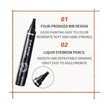 [MENDSMAN] Fine 4 Pronged Eyebrow Pencil, Natural 3D Eyebrow Effect, Creates Natural Eyebrow Makeup, Waterproof, Sweat-Proof, Long-Lasting And Non-Smudging, Easy Draw For Clear Eyebrows, Nice Gifts For Women, And For Valentine's Day