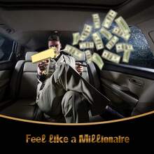 1 Golden Money Gun [Send 100 Props] Bill Gun Make It Rain Like, Handheld Props Dispensing Gun, For Party Games Activities Party Supplies, Atmosphere Enhancement, Holiday Gifts - Golden color [100 props for free] - View 8