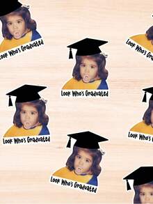 1~100pcs Custom Facial Stickers In Multiple Sizes, Customized Photo Stickers, Graduate Stickers, Waterproof Stickers, PVC Stickers, Meaningful Gifts, Commemorative Gifts, For Her Friends, School Students, Workers, School, Home, Office, Graduate, Multi-Functional, Custom, Personalized, Ideal Gifts For Him, Ideal Gifts For Her, Boyfriend, Mom, Friends, Tea Room, Home, Garden, Office, For Valentine's Day, For Mother's Day, For Father's Day, For Graduation, For Weddings, For Housewarming, Warm Ambience, Autumn Home Refresh, Xmas Decoration, Home Harmony,Office Decor - Multicolor - View 8