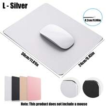 3-Size Aluminum Alloy Gaming Mouse Pad (S/M/L: 26x21-31x26cm) - Smooth Glide & Cooling, Ultra Thin To Large