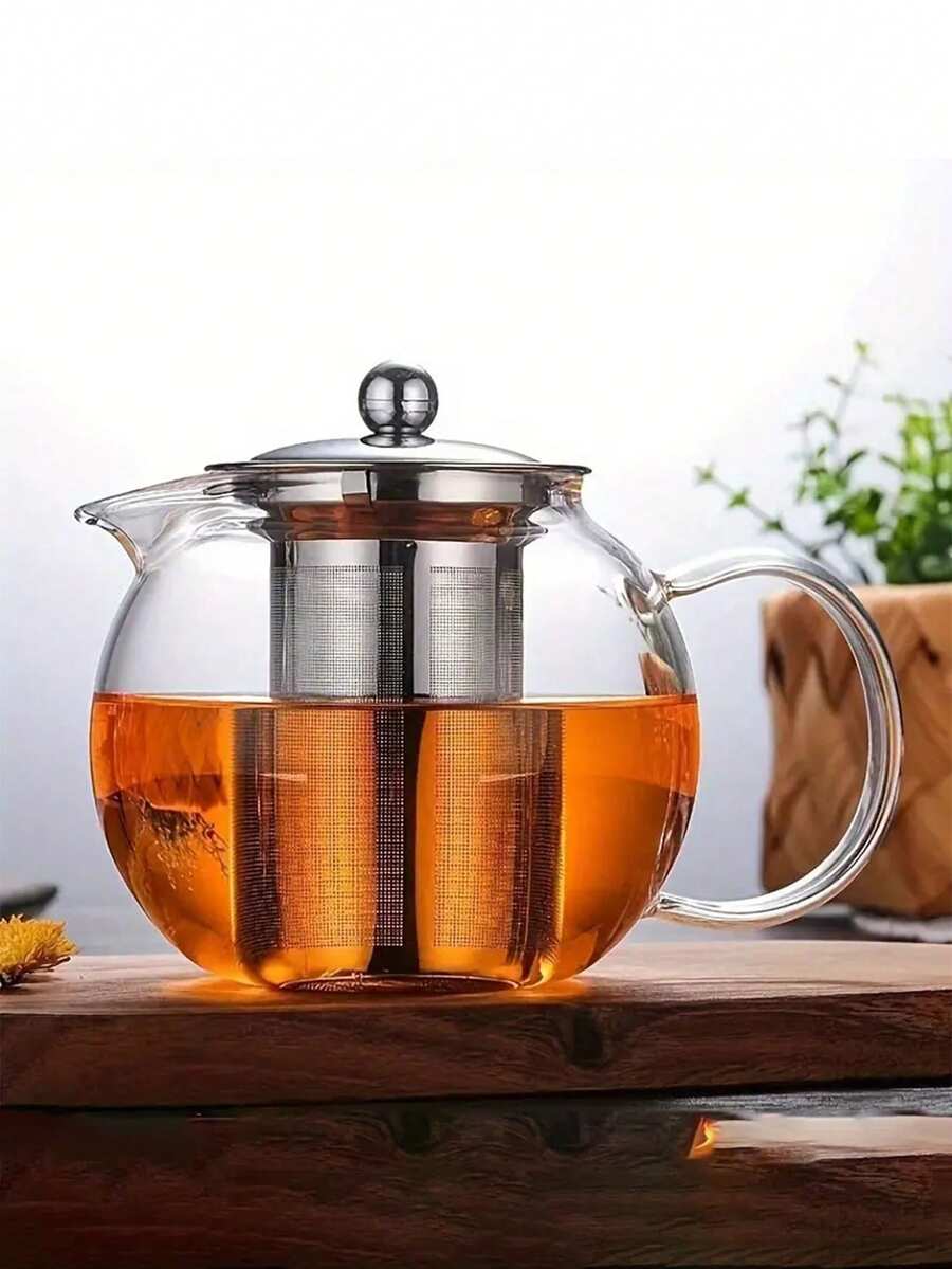 Teapot, Glass Teapot With Filter, Heat-Resistant Flower Teapot, Tea Series, Domestic Black Tea, Electric Pottery Stove, Gas Stove, Kettle, Coffee Machine