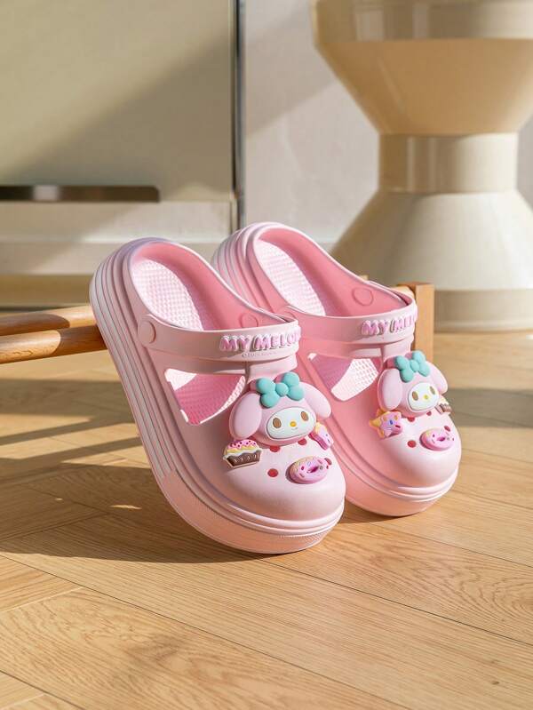 Sanrio Sanrio Characters Unisex EVA Hollow-Out Sandalen, Outdoor Slip-On Klompen voor Volwassenen en Kinderen
