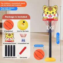 Set di canestro da basket regolabile mini per adolescenti - Comprende un pallone da basket, ottimo per gioco indoor/all'aperto e regalo di compleanno, colore blu