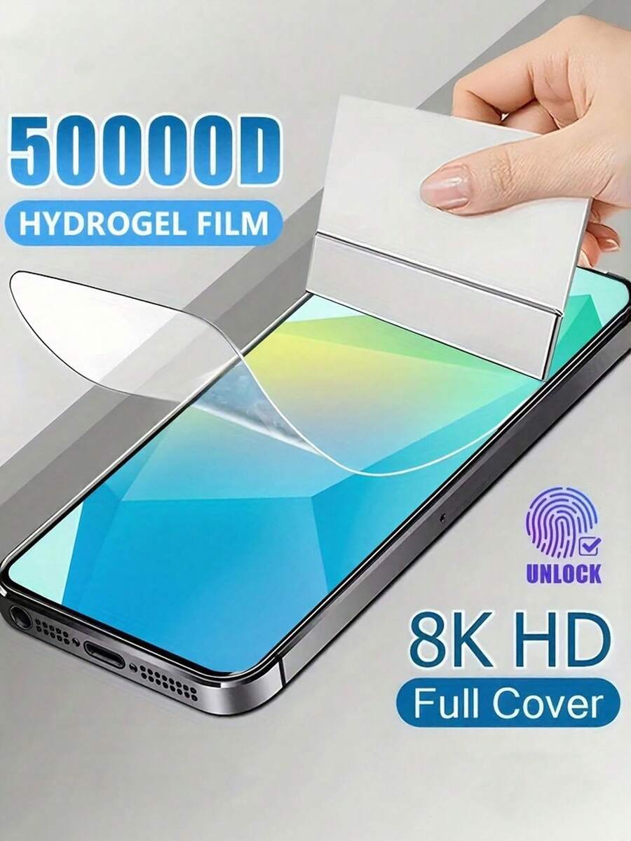 5片装全覆盖水凝胶膜，兼容三星Galaxy A17 A27 A37 A57 A07 A56 A55 A54 A36 A35 A34 A26 A25 A24 A16 A15 A14 4G，以及三星A53 A33 5G A23 A13 A52 A52S A32 A22。 - 無色 - 查看 1