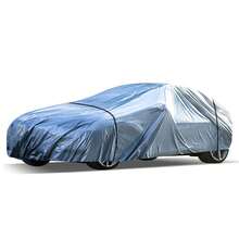 Gray PE Car Cover, Full Vehicle Coverage Anti-Scratch Anti-UV Anti-Dust, Sedan SUV Universal Car Cover, Essential For Outdoor Parking