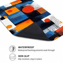 1/2 Piezas Felpudo de cocina minimalista moderno, adecuado para interior/exterior, absorbente de agua y antideslizante, aplicable a dormitorio, baño, cocina, entrada - Decoración del hogar lavable a máquina