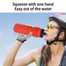 1 Piece 500ml/16.9 Ounces, Leak Proof, Drop Proof, Splash Proof, PP+ PE Material, Nordic Minimalist Sports Kettle, Straight Anti Slip Patterned Cup Body, Anti Mold And Antibacterial Process, Four Season Bicycle And Football Training Water Bottle - Multicolor - View 6