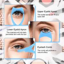 1pcs Eyelash Assistant Eyelash Card Eyeliner Assistant Beginner Makeup Tool Eyelash Baffle - 顏色隨機 - 查看 2