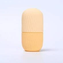 1pc Fragrance-Free Silicone Facial Massage Ice Ball - Reusable Cooling Roller For Skincare, Depuffing And Toothache Relief - No Battery Required