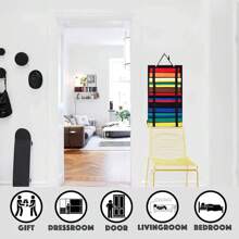 رف حائطي لتنظيم أحزمة فنون القتال، رف عرض محمول لأحزمة الكاراتيه مع علاق الكؤوس، رف عرض خفيف لأحزمة التايكوندو، مناسب لمتعلمي الفنون القتالية