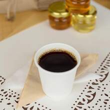 100个9盎司厚白纸咖啡杯无盖一次性热/冷饮和饮料杯品尝杯返校 - 白色 - 查看 7